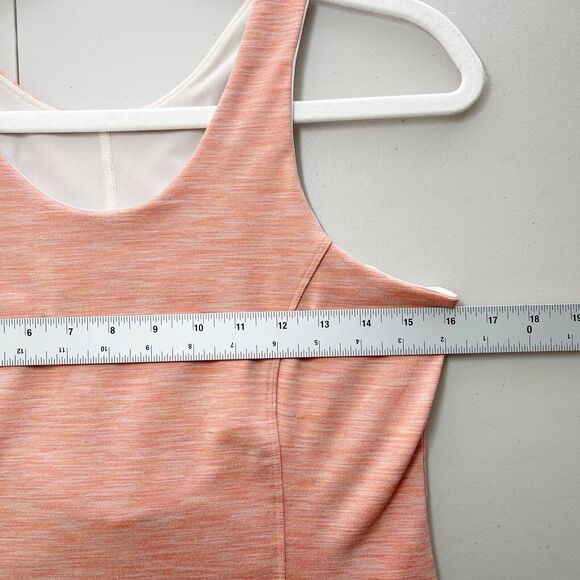 Outdoor‎ Voices Flow Circle Back Workout Dress Sz M Coral Orange Spacedye Shorts - Picture 9 of 11